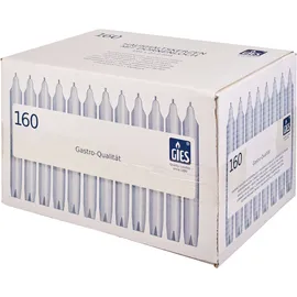 Gies Kerzen Haushaltskerzen 19,4 cm 160 St. weiß