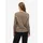 VILA V-Ausschnitt-Pullover VILA "VINIKOLINA V-NECK L/S KNIT TOP - NOOS", Damen, Gr. S, falcon detail:melange, Strick, Obermaterial: 97% Polyester, 3% Elasthan, meliert, regular fit hüftlang, V-Ausschnitt, Rippbündchen, Pullover
