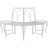 vidaXL Baumbank 160 x 80 x 89 cm Antik Weiß