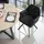 Tectake tectake® Drehbarer Samt-Armlehnstuhl, gepolstert, mit Steppmuster, 180° drehbar, schlanke Stahlbeine, 58 x 58 x 87 cm