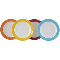 Gimex Colour Line Suppenteller, 4er-Set, Rainbow