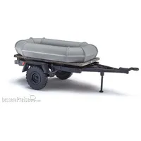 BUSCH Anhänger HL 10 mit Schlauchboot 53607 H0
