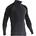 Merino Zip-Unterhemd lang grau/schwarz M