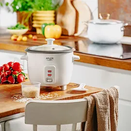 Adler AD 6418 Reiskocher weiß 300W - Transparent