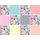Queence Fliesenaufkleber Blumen 12er Set 15 cm x 15 cm