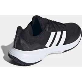 adidas Gamecourt 2 Black/White/Silver Met 42 2/3