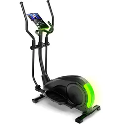 Sportstech Crosstrainer CX700, Elipsentrainer, Ausdauertraining, Cardiotraining, mit LED Beleuchtung, pulsbasierte LED-Anzeige, App-kompatibel, mit Smartphone Halterung, 24 Stufige Widerstandseinstellung, 12 Trainingsprogramme
