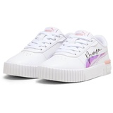 Puma Carina 2.0 Crystal Wings PS Sneaker, White-Peach Smoothie Black, 28 EU - 28 EU