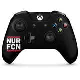 DeinDesign Skin kompatibel mit Microsoft Xbox One X Controller Folie Sticker 1. FCN Statement 1. FC Nürnberg