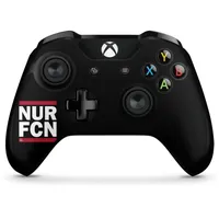Skin kompatibel mit Microsoft Xbox One X Controller Folie Sticker 1. FCN 1. FC Nürnberg Statement