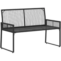 vidaXL Gartenbank 4 pcs 110 x 60 x 70 cm Schwarz/Cremeweiß