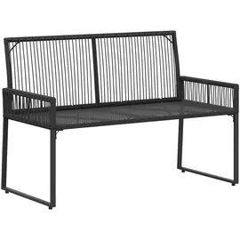 vidaXL Gartenbank 4 pcs 110 x 60 x 70 cm Schwarz/Cremeweiß