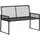 vidaXL Gartenbank 4 pcs 110 x 60 x 70 cm Schwarz/Cremeweiß