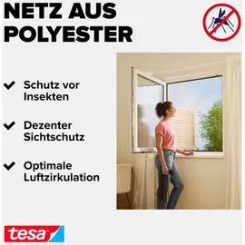 Tesa Fliegengitter Insect Stop Comfort 170 x 180 cm Weiß