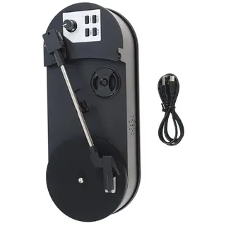 Serenophile Plattenspieler aus Vinyl zu MP3, mit integriertem SD-Kartensteckplatz, 33/45 PRM Plattenspieler zum Digitalisieren von Musik, kompaktes ABS für Mini-Design für Zuhause und tragbaren