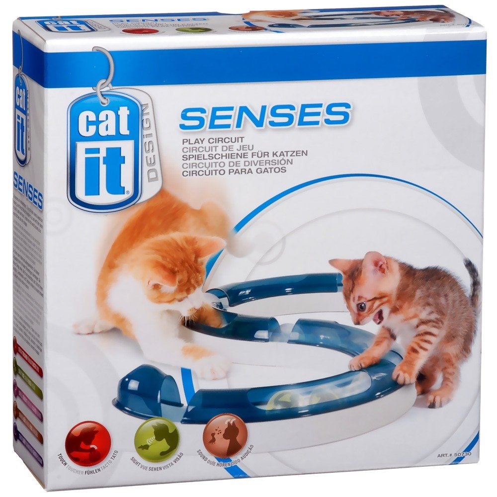Catit Design Senses Spielschiene, Play Circuit, inklusive Ball, für Katzen, 1 Stück (1er Pack)