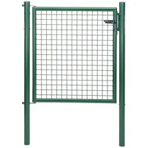 GAH Alberts Alberts Wellengitter-Einzeltor, Maschendraht + Fix-Clip Tor, 1 m x 1 m, Grün verzinkt
