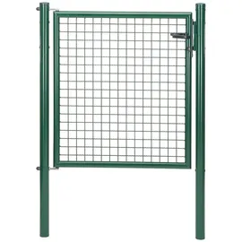 GAH Alberts Alberts Wellengitter-Einzeltor, Maschendraht + Fix-Clip Tor, 1 m x 1 m, Grün verzinkt