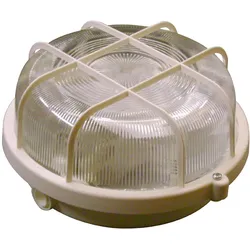 Müller-Licht LED-Leuchte rund mit Schutzkorb, Wand- & Deckenleuchte für Keller, Werkstatt, Outdoor