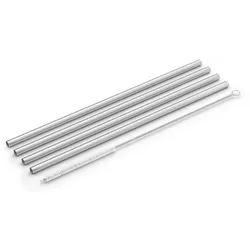 Picara 4-er Set Strohhalme aus Edelstahl 20 cm, Ø 0,6 cm