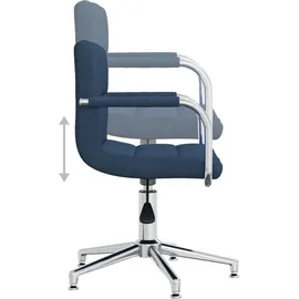 vidaXL Bürostuhl Stoff Blau