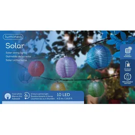 Lumineo LED Lichterkette Lampions 3,5 m Nylon Warmweiß
