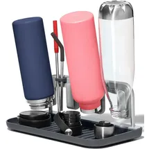 Oxo Good Grips Geschirrständer, für Flaschen, mit Aluminiumrahmen grau