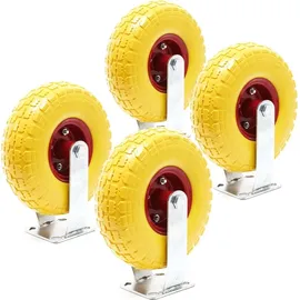 Wiltec Bockrollen Set 4x Ø258 x 7,8 cm