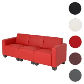 MCW 3-Sitzer Sofa rot