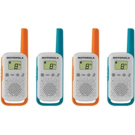 Motorola Talkabout T42 blau / orange 4 Einheiten