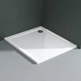 mai & mai Duschwanne Duschtasse aus hochwertigem Acryl Faro in weiß, Form: Quadratisch