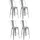 MCW Barhocker A73 4er Set Grau