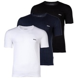 Boss T-Shirt, mit Label-Stitching im 3er-Pack Modell Classic, Dunkelblau, S