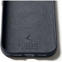 Mujjo iPhone 17 Pro Lederhülle grau