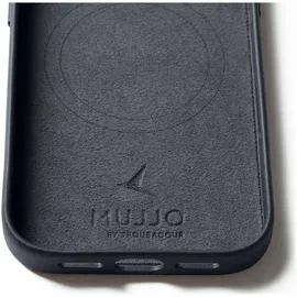 Mujjo iPhone 17 Pro Lederhülle grau