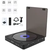 Gueray DVD Player für TV Alle Region Freier Tragbarer Mini CD Player mit HD 1080P HDMI/AV USB/3.5MM AUX Port, einschließlich Fernbedienung, HDMI AV Kabel (Schwarz)