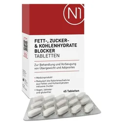 N1 Fett- Zucker- & Kohlenhydrate Blocker Tabletten 45 St