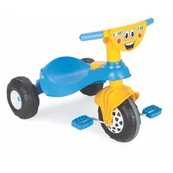 Pilsan Dreirad Smart 07132 Pedale, Hupe, Kunststoffreifen, ab 3 Jahren bis 35 kg blau