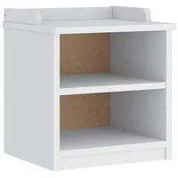VidaXL Flurbank SANDNES Weiß 45x40x50 cm Massivholz Kiefer