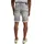 Mustang Jeans-Short Chicago in grau mit Kontrastnähten-W28