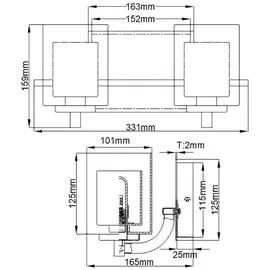 Elsteadlighting Kolt Wandleuchte Chrom Poliert, Ip44