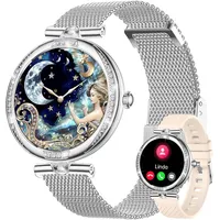 Smartwatch Damen Frauen mit Telefonfunktion Armbanduhr Sportuhr Fitnessuhr