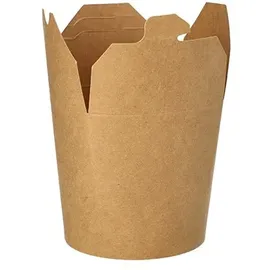 Papstar Snackboxen Pappe eckig 230 ml 25 St. Braun