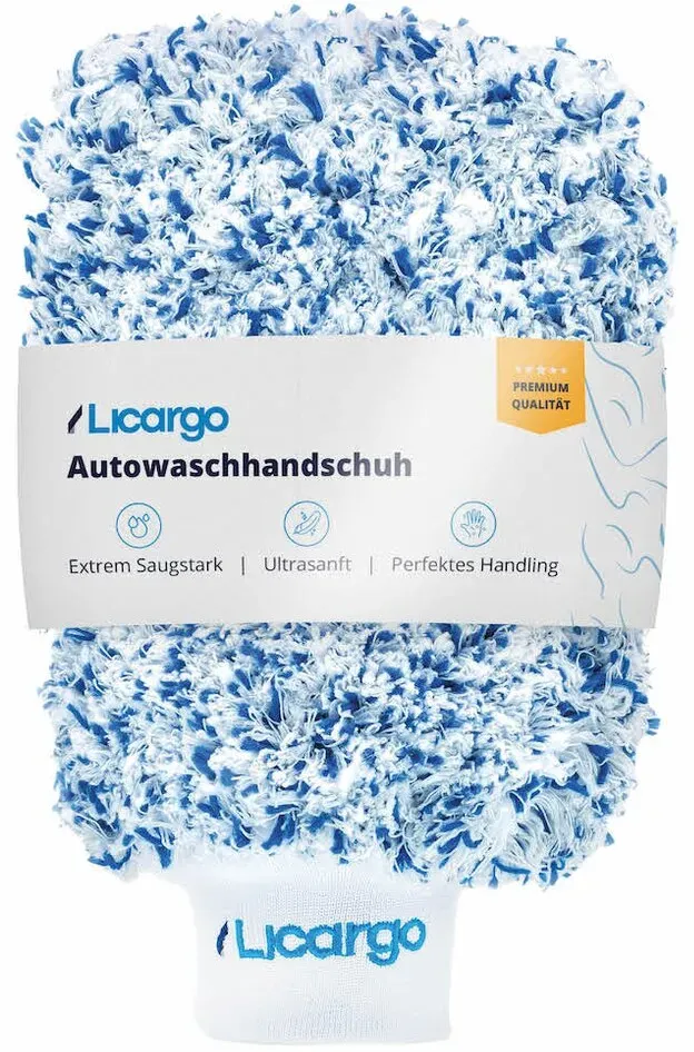 Mikrofaser Autowaschhandschuh LICARGO - aus ultraweiche Mikrofaser