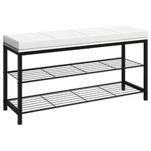 VCM Taliro 90 x 48 x 30 cm schwarz / weiß gepolstert