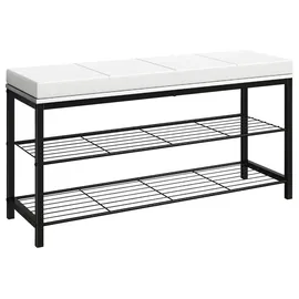 VCM Taliro 90 x 48 x 30 cm schwarz / weiß gepolstert