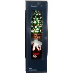 Christbaumspitze Glas Weihnachtsbaum 29cm Rot Grün