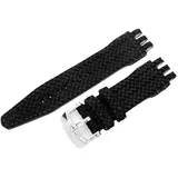 Vostok Europe Energia Rocket Lederarmband / 26 mm/Schwarz/Grau ZUB-EN-L-588-black