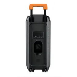 DENVER TSP-456 Bluetooth Lautsprecher Partybox – 600W Trolley-Lautsprecher mit LED-Lichtshow, Akku & Karaoke Mikrofon