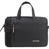 Tommy Hilfiger TH Pique Monotype Slim Computer Bag Black